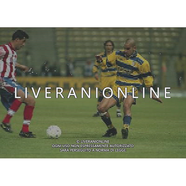 20-04-1999 PARMA ATLETICO MADRID SEMIFINALE DI COPPA UEFA NELLA FOTO JUAN SEBASTIAN VERON AG ALDO LIVERANI SAS