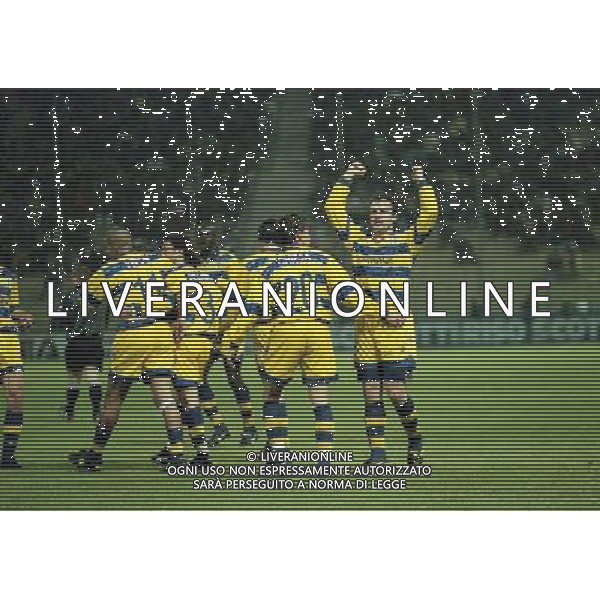20-04-1999 PARMA ATLETICO MADRID SEMIFINALE DI COPPA UEFA NELLA FOTO ABBRACCI PARMA AG ALDO LIVERANI SAS