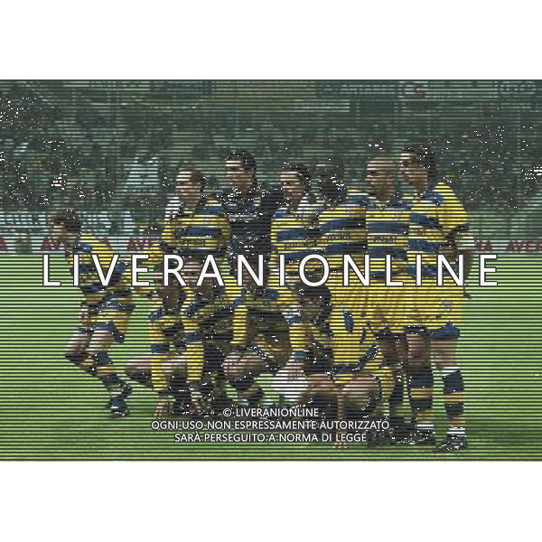 20-04-1999 PARMA ATLETICO MADRID SEMIFINALE DI COPPA UEFA NELLA FOTO FORMAZIONE PARMA AG ALDO LIVERANI SAS