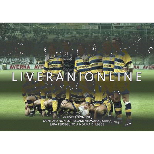 20-04-1999 PARMA ATLETICO MADRID SEMIFINALE DI COPPA UEFA NELLA FOTO FORMAZIONE PARMA AG ALDO LIVERANI SAS