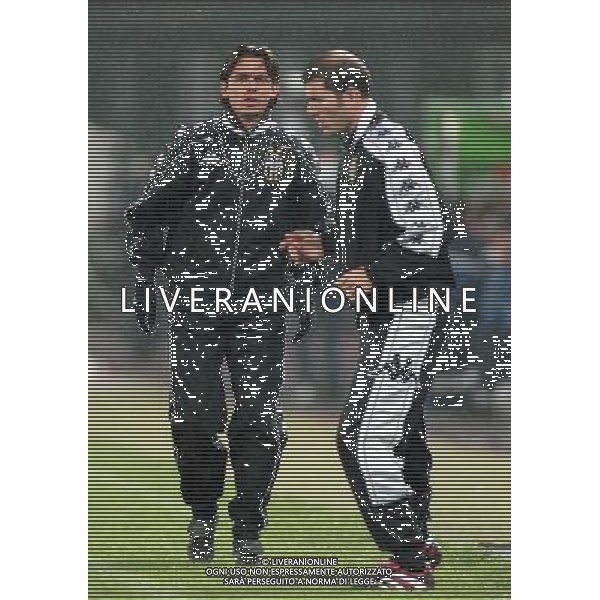 JUVENTUS LEVSKI SOFIA 04-11-1999 COPPA UEFA NELLA FOTO FILIPPO INZAGHI E ZINEDINE ZIDANE AG ALDO LIVERANI SAS