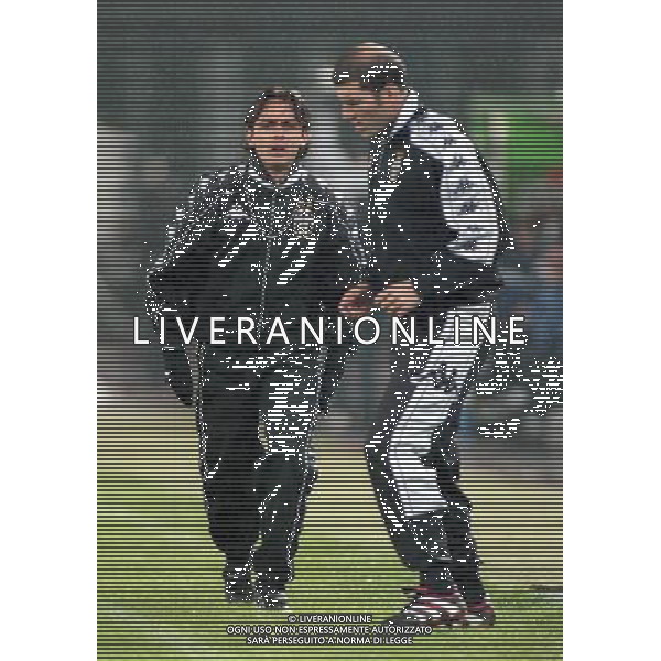 JUVENTUS LEVSKI SOFIA 04-11-1999 COPPA UEFA NELLA FOTO FILIPPO INZAGHI E ZINEDINE ZIDANE AG ALDO LIVERANI SAS