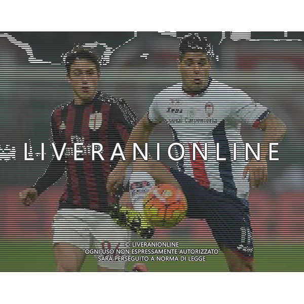 Coppa Italia TIM Cup 2015/2016 Quarto Turno Elimimatorio Milano - 01.12.2015 Milan-Crotone Nella Foto:torromino-calabria /Ph.Vitez-Ag. Aldo Liverani