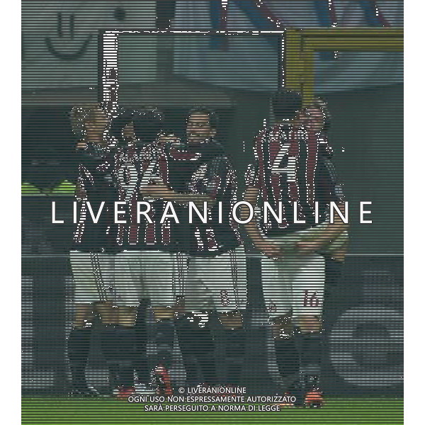 Coppa Italia TIM Cup 2015/2016 Quarto Turno Elimimatorio Milano - 01.12.2015 Milan-Crotone Nella Foto:luiz adriano esultanza dopo il gol /Ph.Vitez-Ag. Aldo Liverani