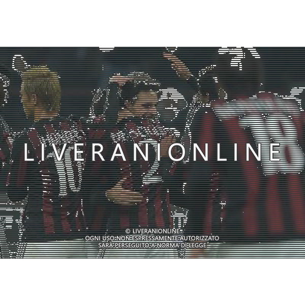 Coppa Italia TIM Cup 2015/2016 Quarto Turno Elimimatorio Milano - 01.12.2015 Milan-Crotone Nella Foto: esultanza dopo il gol su punizione di giacomo bonaventura /Ph.Vitez-Ag. Aldo Liverani
