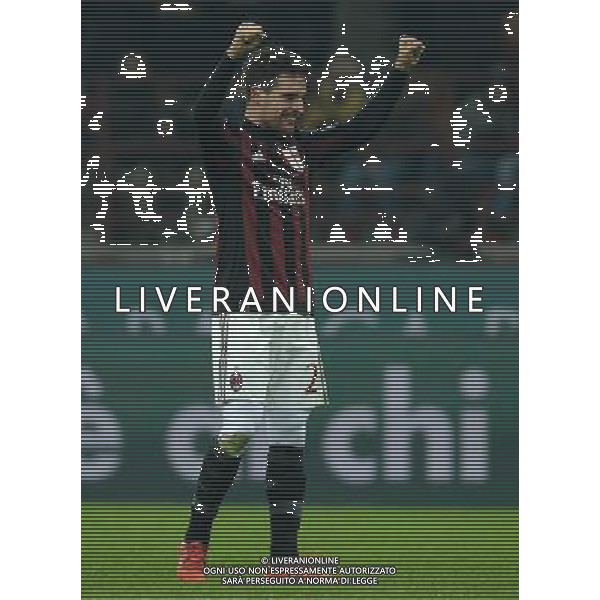 Coppa Italia TIM Cup 2015/2016 Quarto Turno Elimimatorio Milano - 01.12.2015 Milan-Crotone Nella Foto: esultanza dopo il gol su punizione di giacomo bonaventura /Ph.Vitez-Ag. Aldo Liverani