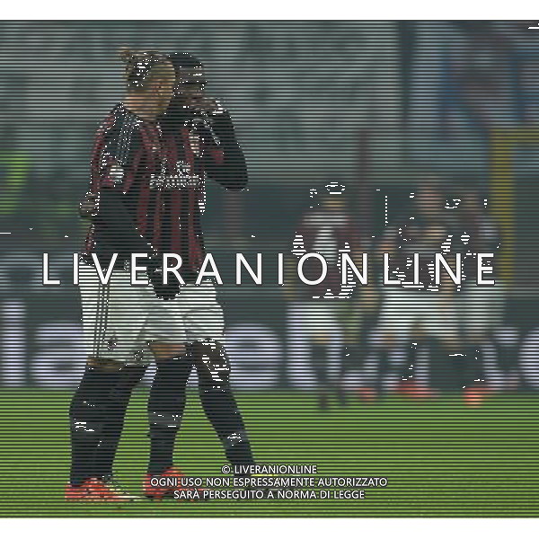 Coppa Italia TIM Cup 2015/2016 Quarto Turno Elimimatorio Milano - 01.12.2015 Milan-Crotone Nella Foto:Philippe Mexes-Christian Zapata /Ph.Vitez-Ag. Aldo Liverani