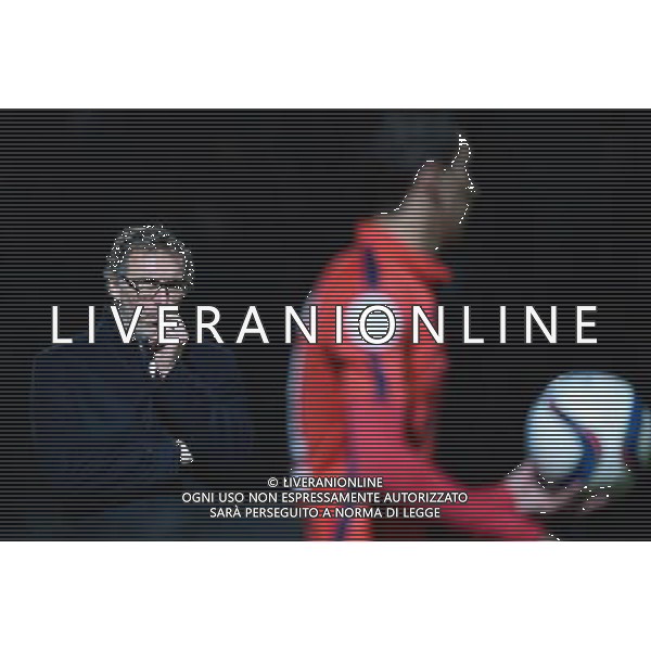 Laurent BLANC / Angel DI MARIA - 01.12.2015 - Angers / PSG - 16eme journee Ligue 1 Photo : Nolwenn Le Gouic / Icon Sport AG ALDO LIVERANI SAS ONLY ITALY