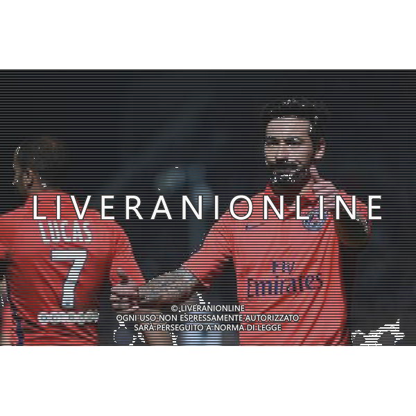 Ezequiel LAVEZZI - 01.12.2015 - Angers / PSG - 16eme journee Ligue 1 Photo : Nolwenn Le Gouic / Icon Sport AG ALDO LIVERANI SAS ONLY ITALY