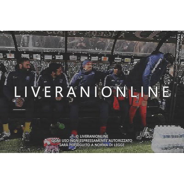 Hervin ONGENDA / Zlatan IBRAHIMOVIC - 01.12.2015 - Angers / PSG - 16eme journee Ligue 1 Photo : Nolwenn Le Gouic / Icon Sport AG ALDO LIVERANI SAS ONLY ITALY