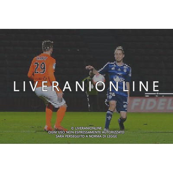 Romain Grange / Boris Mahon De Monaghan - 01.12.2015 - Creteil / Paris FC - 17eme journee de Ligue 2 Photo : Anthony Dibon / Icon Sport AG ALDO LIVERANI SAS ONLY ITALY
