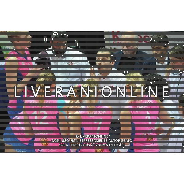 Campionato Serie A1 Master Group Sport - 9¡ giornata Bergamo 2-12-2015 PalaNorda Foppapedretti Bergamo vs Nordmeccanica Piacenza nella foto Marco Gaspari allenatore Piacenza foto Roberto Garavaglia - ag. Aldo Liverani sas