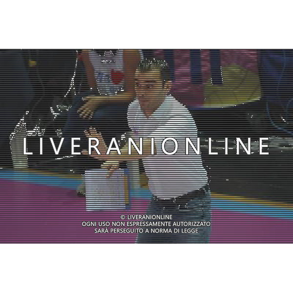 Campionato Serie A1 Master Group Sport - 9¡ giornata Bergamo 2-12-2015 PalaNorda Foppapedretti Bergamo vs Nordmeccanica Piacenza nella foto Marco Gaspari allenatore Piacenza foto Roberto Garavaglia - ag. Aldo Liverani sas
