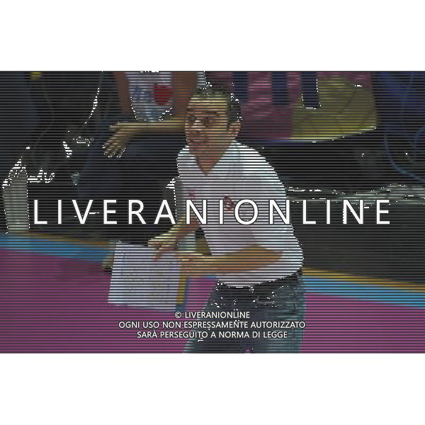 Campionato Serie A1 Master Group Sport - 9¡ giornata Bergamo 2-12-2015 PalaNorda Foppapedretti Bergamo vs Nordmeccanica Piacenza nella foto Marco Gaspari allenatore Piacenza foto Roberto Garavaglia - ag. Aldo Liverani sas