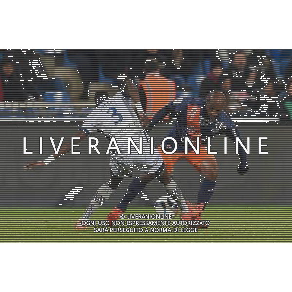 Issiaga Sylla / Souleymane Camara - 02.12.2015 - Montpellier / Gazelec Ajaccio - 16eme journee de Ligue 1 Photo: Alexandre Dimou / Icon Sport/ AGENZIA ALDO LIVERANI SAS - ITALY ONLY EDITORIAL USE ONLY