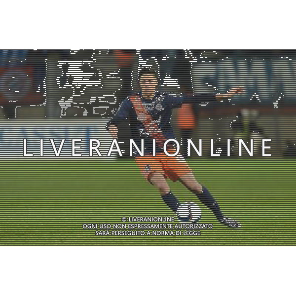 Jonas Martin - 02.12.2015 - Montpellier / Gazelec Ajaccio - 16eme journee de Ligue 1 Photo: Alexandre Dimou / Icon Sport/ AGENZIA ALDO LIVERANI SAS - ITALY ONLY EDITORIAL USE ONLY