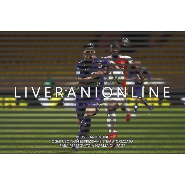 Andy DELORT / Almamy TOURE - 02.12.2015 - Monaco / Caen - 16eme journee de Ligue 1 Photo: Jc Magnenet / Icon Sport/ AGENZIA ALDO LIVERANI SAS - ITALY ONLY EDITORIAL USE ONLY