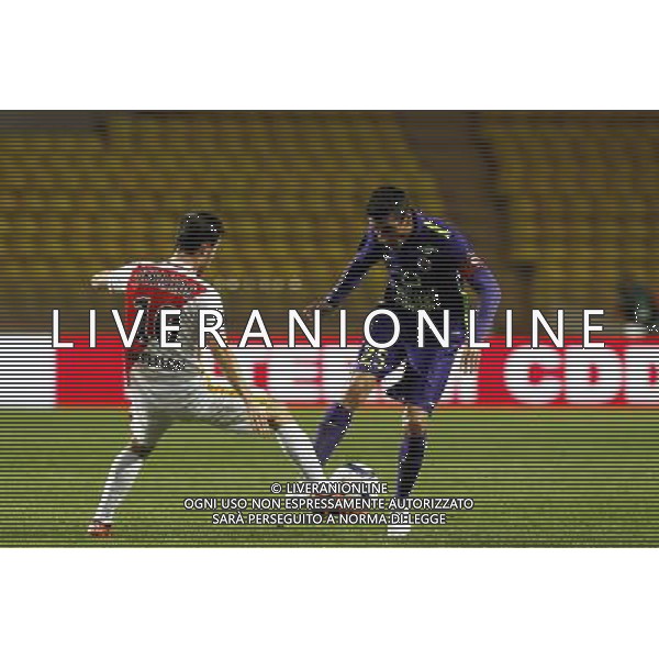 Bernardo SILVA / Julien FERET - 02.12.2015 - Monaco / Caen - 16eme journee de Ligue 1 Photo: Jc Magnenet / Icon Sport/ AGENZIA ALDO LIVERANI SAS - ITALY ONLY EDITORIAL USE ONLY