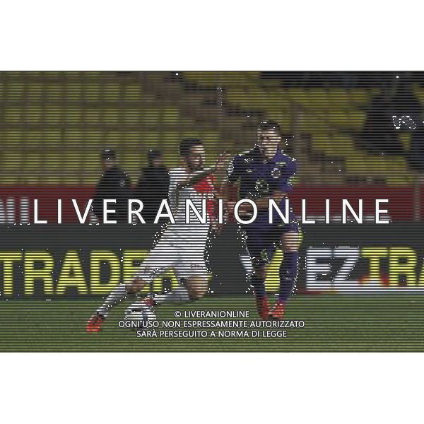 Joao MOUTINHO / Jonathan DELAPLACE - 02.12.2015 - Monaco / Caen - 16eme journee de Ligue 1 Photo: Jc Magnenet / Icon Sport/ AGENZIA ALDO LIVERANI SAS - ITALY ONLY EDITORIAL USE ONLY