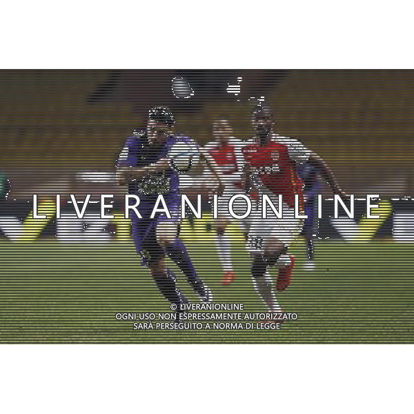 Andy DELORT / Almamy TOURE - 02.12.2015 - Monaco / Caen - 16eme journee de Ligue 1 Photo: Jc Magnenet / Icon Sport/ AGENZIA ALDO LIVERANI SAS - ITALY ONLY EDITORIAL USE ONLY