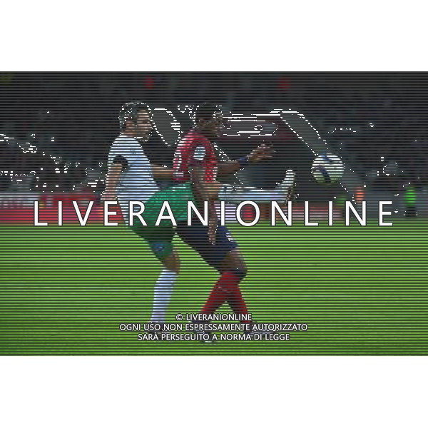 Loic PERRIN / Junior TALLO - 02.12.2015 - Lille / Saint Etienne - 16eme journee de Ligue 1 Photo: Dave Winter / Icon Sport/ AGENZIA ALDO LIVERANI SAS - ITALY ONLY EDITORIAL USE ONLY
