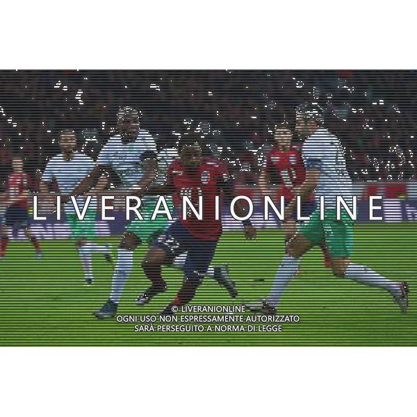 Florentin POGBA / Loic PERRIN / Junior TALLO - 02.12.2015 - Lille / Saint Etienne - 16eme journee de Ligue 1 Photo: Dave Winter / Icon Sport/ AGENZIA ALDO LIVERANI SAS - ITALY ONLY EDITORIAL USE ONLY