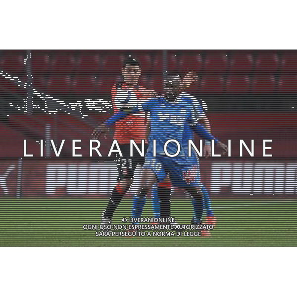 Lassana DIARRA / Benjamin ANDRE - 03.12.2015 - Rennes / Marseille - 16eme journee Ligue 1 Photo : Nolwenn Le Gouic / Icon Sport AG ALDO LIVERANI SAS ONLY ITALY