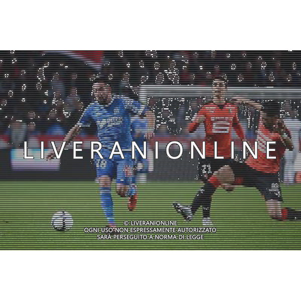 Mauricio ISLA / Pedro MENDES - 03.12.2015 - Rennes / Marseille - 16eme journee Ligue 1 Photo : Nolwenn Le Gouic / Icon Sport AG ALDO LIVERANI SAS ONLY ITALY