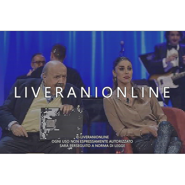 Roma - 03/12/2015 - Studi Mediaset De Paolis - Trasmissione TV \' Maurizio Costanzo Show \' - nella foto: Maurizio Costanzo e Belen Rodriguez /Ph. Corradetti - Ag. Aldo Liverani