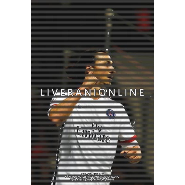 Joie PSG - Zlatan IBRAHIMOVIC - 04.12.2015 - Nice / PSG - 17eme journee de Ligue 1 Photo : Jean Christophe Magnenet / Icon Sport AG ALDO LIVERANI SAS ONLY ITALY