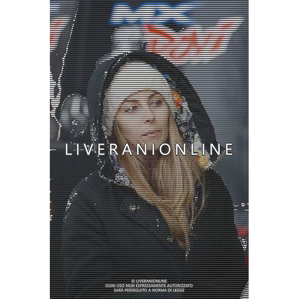 SIC DAY 2015 al Misano World Circuit 5 e 6 Dicembre, nella foto, ALESSANDRA ROSSI, FIDANZATA DI ANDREA DOVIZIOSO, DUCATI, ATTENDE IL RIENTRO AI BOX DEL FIDANZATO, ©CLAUDIO ZAMAGNI/AGENZIA ALDO LIVERANI S.A.S.