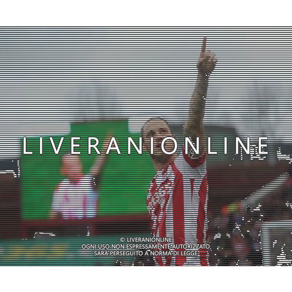 Stoke City\'s Marko Arnautovi celebrates scoring his sides second goal Photographer Mick Walker/CameraSport Football - Barclays Premiership - Stoke City v Manchester City - Saturday 5th December 2015 - Britannia Stadium - Stoke © CameraSport - 43 Linden Ave. Countesthorpe. Leicester. England. LE8 5PG - Tel: +44 (0) 116 277 4147 - admin@camerasport.com - www.camerasport.com AG ALDO LIVERANI SAS ONLY ITALY