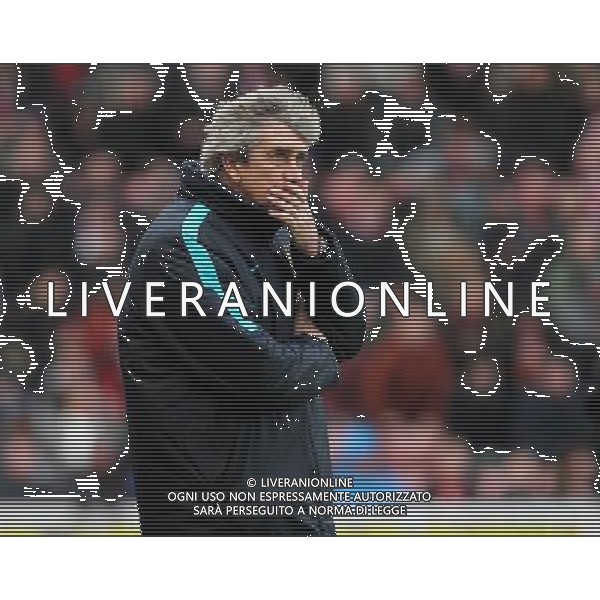 Manchester City\'s Manager Manuel Pellegrini looks unhappy Photographer Mick Walker/CameraSport Football - Barclays Premiership - Stoke City v Manchester City - Saturday 5th December 2015 - Britannia Stadium - Stoke © CameraSport - 43 Linden Ave. Countesthorpe. Leicester. England. LE8 5PG - Tel: +44 (0) 116 277 4147 - admin@camerasport.com - www.camerasport.com AG ALDO LIVERANI SAS ONLY ITALY