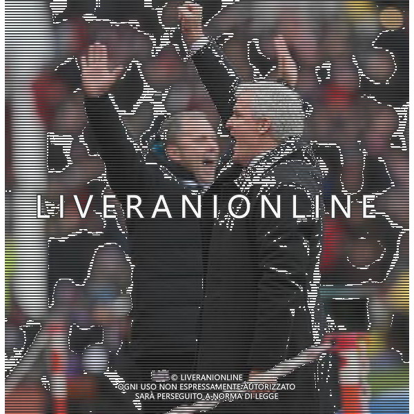 Stoke City\'s Manager Mark Hughes celebrates his teams second goal Photographer Mick Walker/CameraSport Football - Barclays Premiership - Stoke City v Manchester City - Saturday 5th December 2015 - Britannia Stadium - Stoke © CameraSport - 43 Linden Ave. Countesthorpe. Leicester. England. LE8 5PG - Tel: +44 (0) 116 277 4147 - admin@camerasport.com - www.camerasport.com AG ALDO LIVERANI SAS ONLY ITALY