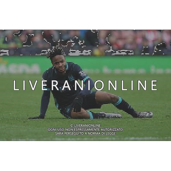 Manchester City\'s Raheem Sterling Photographer Mick Walker/CameraSport Football - Barclays Premiership - Stoke City v Manchester City - Saturday 5th December 2015 - Britannia Stadium - Stoke © CameraSport - 43 Linden Ave. Countesthorpe. Leicester. England. LE8 5PG - Tel: +44 (0) 116 277 4147 - admin@camerasport.com - www.camerasport.com AG ALDO LIVERANI SAS ONLY ITALY