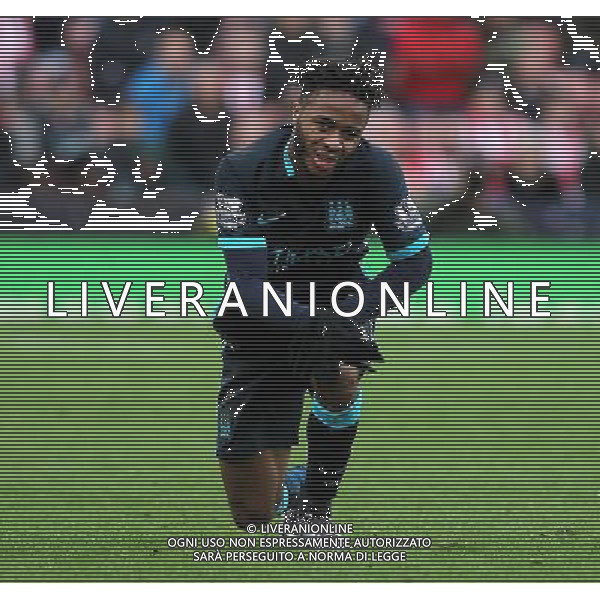 Manchester City\'s Raheem Sterling Photographer Mick Walker/CameraSport Football - Barclays Premiership - Stoke City v Manchester City - Saturday 5th December 2015 - Britannia Stadium - Stoke © CameraSport - 43 Linden Ave. Countesthorpe. Leicester. England. LE8 5PG - Tel: +44 (0) 116 277 4147 - admin@camerasport.com - www.camerasport.com AG ALDO LIVERANI SAS ONLY ITALY