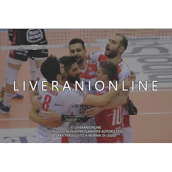 Campionato SuperLega UnipolSai - 9¡ giornata Castellanza (VA) 5-12-2015 PalaBorsani Revivre Milano vs Diatec Trentino nella foto esultanza Milano foto Roberto Garavaglia - ag. Aldo Liverani sas