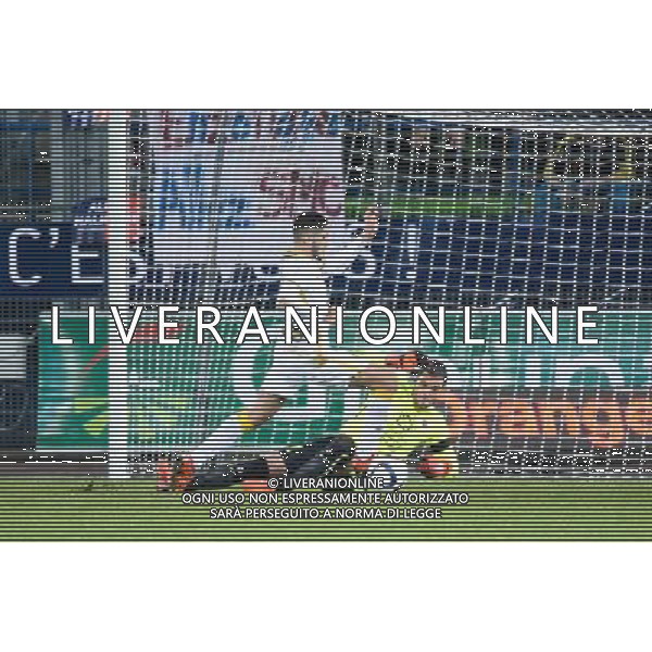 but Yassine BENZIA / Remy VERCOUTRE - 05.12.2015 - Caen / Lille - 17eme journee Ligue 1 Photo : Nolwenn Le Gouic / Icon Sport AG ALDO LIVERANI SAS ONLY ITALY
