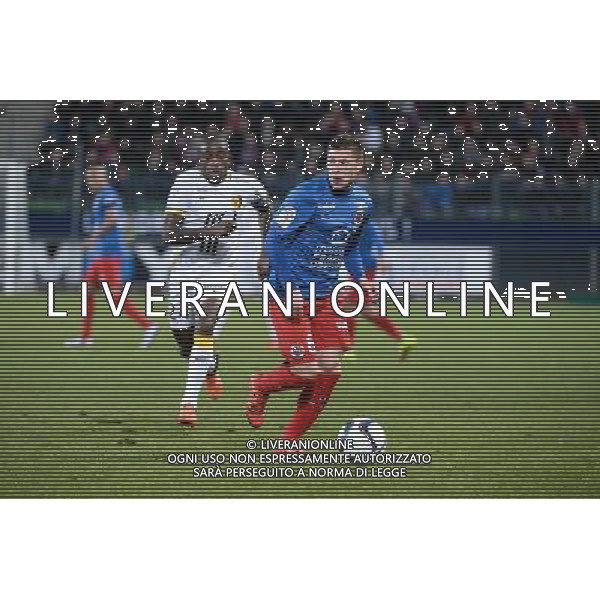 Anthony DELAPLACE / Rio MAVUBA - 05.12.2015 - Caen / Lille - 17eme journee Ligue 1 Photo : Nolwenn Le Gouic / Icon Sport AG ALDO LIVERANI SAS ONLY ITALY