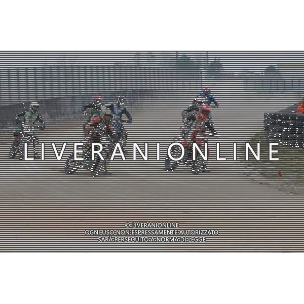 SIC DAY 2015 al Misano World Circuit 5 e 6 Dicembre, nella foto,GARA DI FLAT TRACK, IVAN LAZZARINI E MATTIA PASINI IN TESTA AL GRUPPO, Â©CLAUDIO ZAMAGNI/AGENZIA ALDO LIVERANI S.A.S.