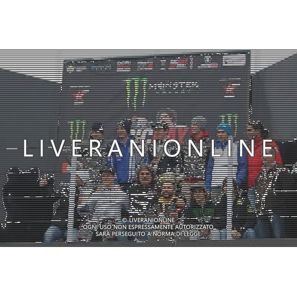 SIC DAY 2015 al Misano World Circuit 5 e 6 Dicembre, nella foto, SUL PODIO, TUTTI I PARTECIPANTI ALLE GARE DI FLAT TRACK CON PAOLO SIMONCELLI, Â©CLAUDIO ZAMAGNI/AGENZIA ALDO LIVERANI S.A.S.