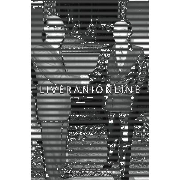 Paolo Pillitteri politico e giornalista italiano - Retrospettiva (Sindaco di Milano dal 1987 al 1992) nella foto con Enzo Vicari nel 1987 ©Archivio/AGENZIA ALDO LIVERANI SAS