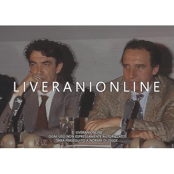 Paolo Pillitteri politico e giornalista italiano - Retrospettiva (Sindaco di Milano dal 1987 al 1992) nella foto con Massimo Moratti nel 1990 ©Archivio/AGENZIA ALDO LIVERANI SAS