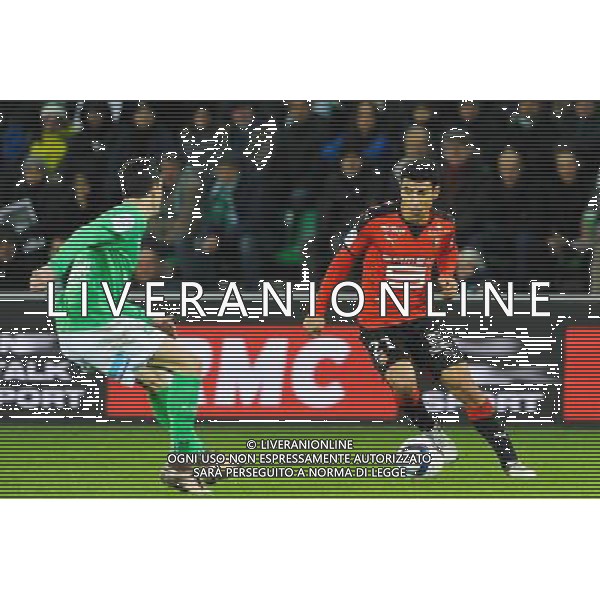 Benjamin ANDRE - 06.12.2015 - Saint Etienne / Rennes - 17eme journee de Ligue 1 Photo : Jean Paul Thomas / Icon Sport AG ALDO LIVERANI SAS ONLY ITALY