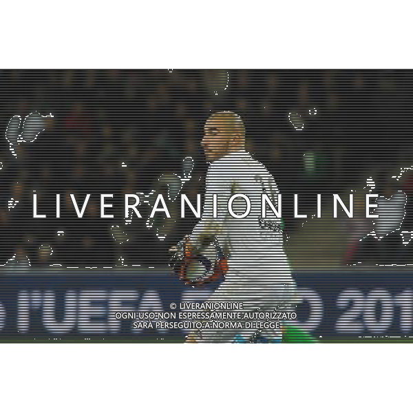 Stephane RUFFIER - 06.12.2015 - Saint Etienne / Rennes - 17eme journee de Ligue 1 Photo : Jean Paul Thomas / Icon Sport AG ALDO LIVERANI SAS ONLY ITALY