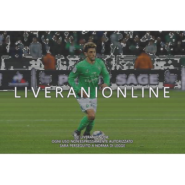 Kevin MALCUIT - 06.12.2015 - Saint Etienne / Rennes - 17eme journee de Ligue 1 Photo : Jean Paul Thomas / Icon Sport AG ALDO LIVERANI SAS ONLY ITALY