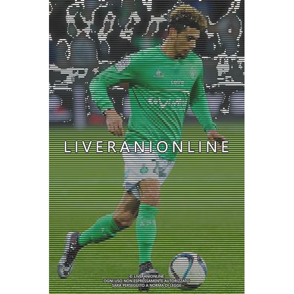 Kevin MALCUIT - 06.12.2015 - Saint Etienne / Rennes - 17eme journee de Ligue 1 Photo : Jean Paul Thomas / Icon Sport AG ALDO LIVERANI SAS ONLY ITALY