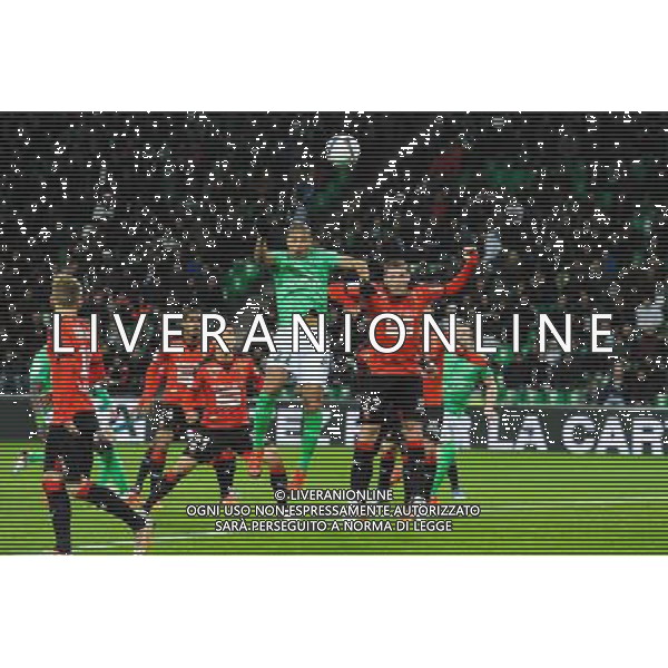 Kevin MONNET PAQUET / Sylvain ARMAND - 06.12.2015 - Saint Etienne / Rennes - 17eme journee de Ligue 1 Photo : Jean Paul Thomas / Icon Sport AG ALDO LIVERANI SAS ONLY ITALY