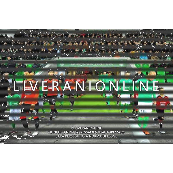 AMBIANCE / ENTREE DES JOUEURS - 06.12.2015 - Saint Etienne / Rennes - 17eme journee de Ligue 1 Photo : Jean Paul Thomas / Icon Sport AG ALDO LIVERANI SAS ONLY ITALY