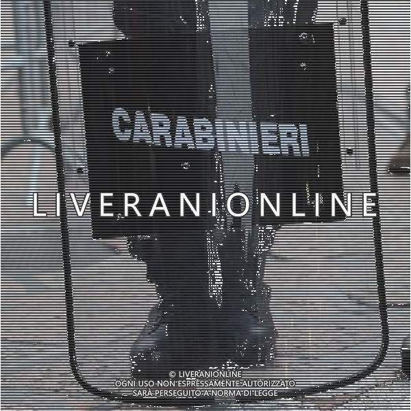Prima della Scala di Milano Stagione 2015/2016 Milano - 07.12.2015 Nella Foto: la polizia e carabinieri nel cordone di sicurezza /Ph.Vitez-Ag. Aldo Liverani